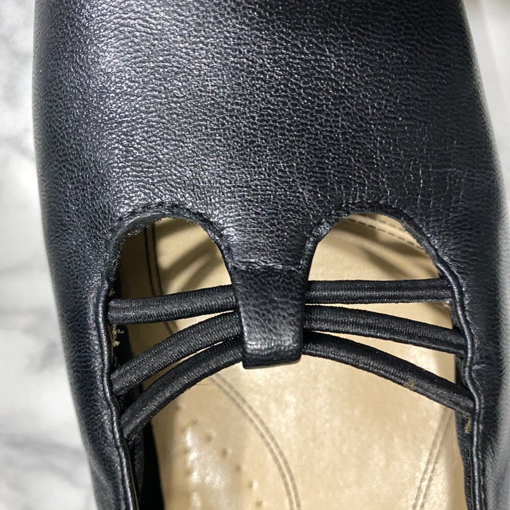 EUC Trotters Black leather flats ~sz 8 1/2 - Picture 5 of 9